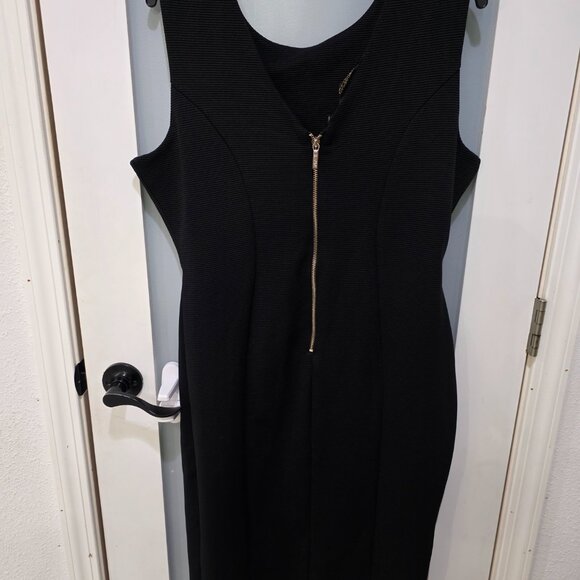 Kardashian Kollection Black Bodycon Dress XL | Cutout Front Detail - Picture 14 of 14